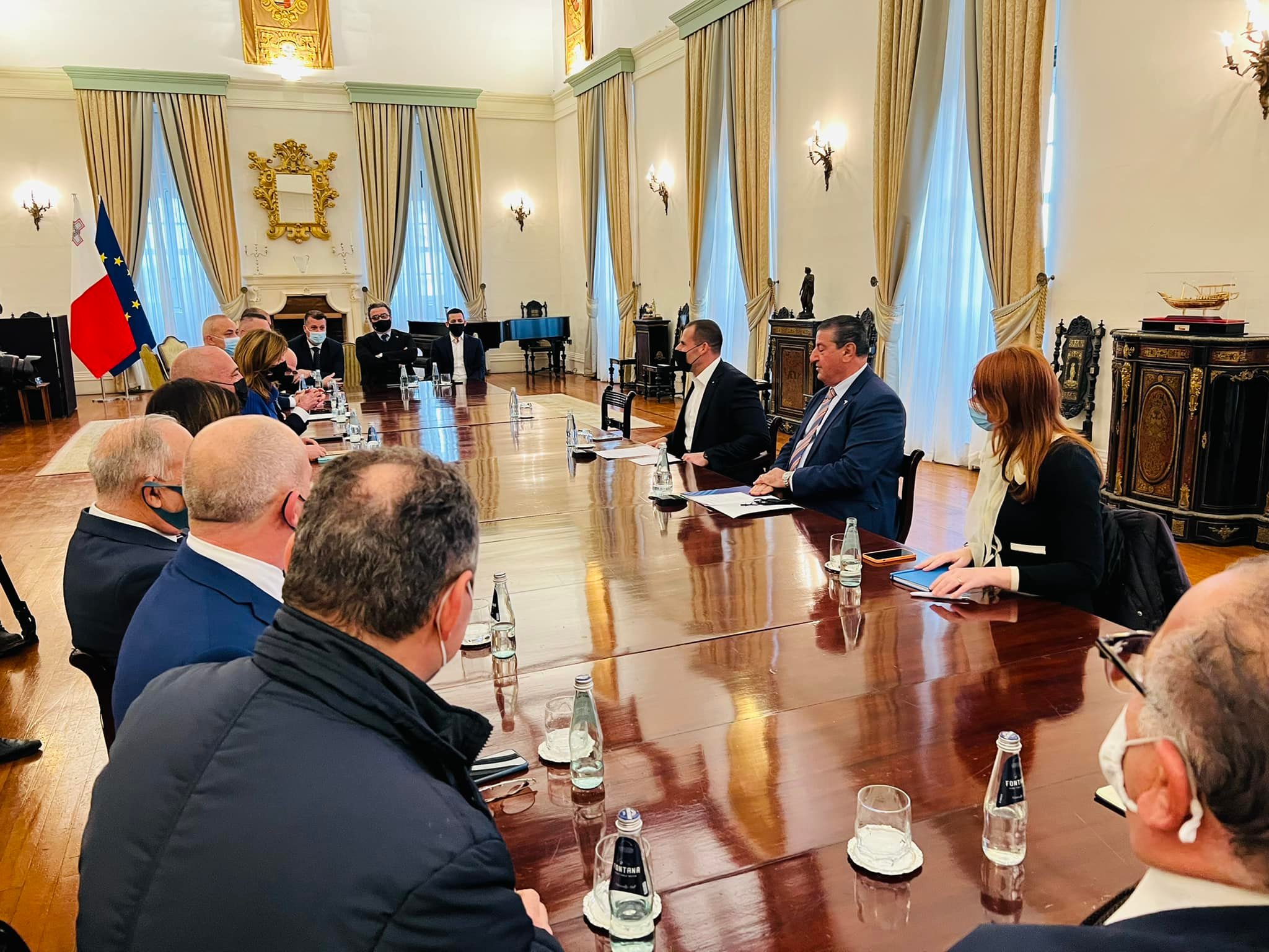 Malta Chamber of SMEs council members meet Prime Minister Robert Abela